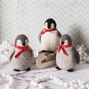 Filz Bastelset Weihnachten mit Pinguinen | über Zur Lila Pampelmuse