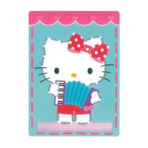 Kinder sticken: Stickkarte Hello Kitty ab 3+ Jahren