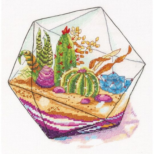 Kakteen und Sukkulenten im Glas-Terrarium | über Zur Lila Pampelmuse