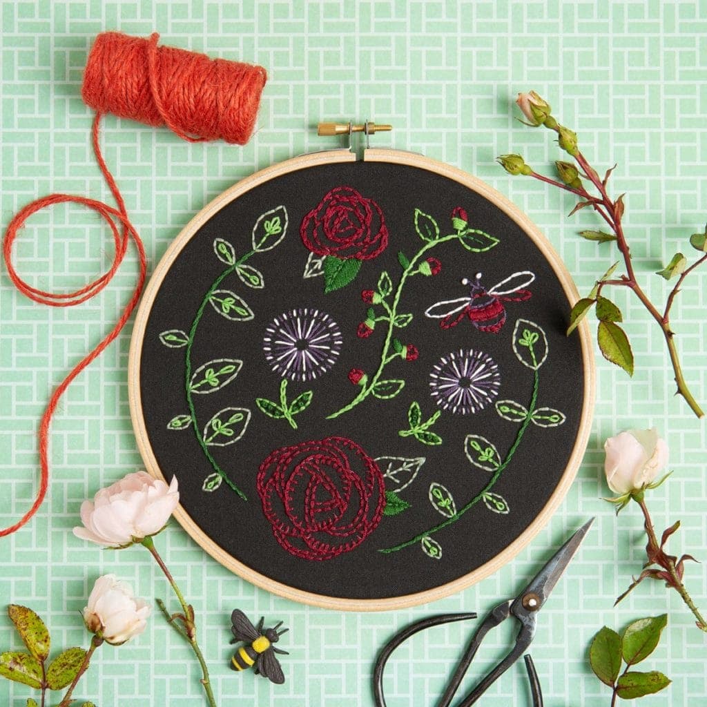 Henypt Kreuzstich Set Erwachsene Fantasievolle Bunte Rosen 14Ct