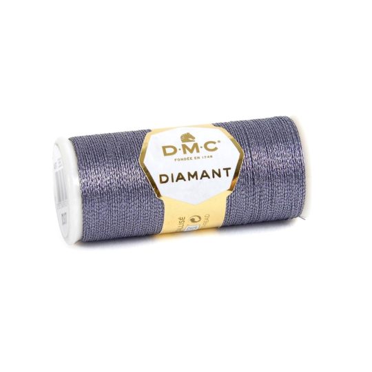 DMC Diamant Metallic-Garn D317 anthrazit zum Sticken | über Zur Lila Pampelmuse