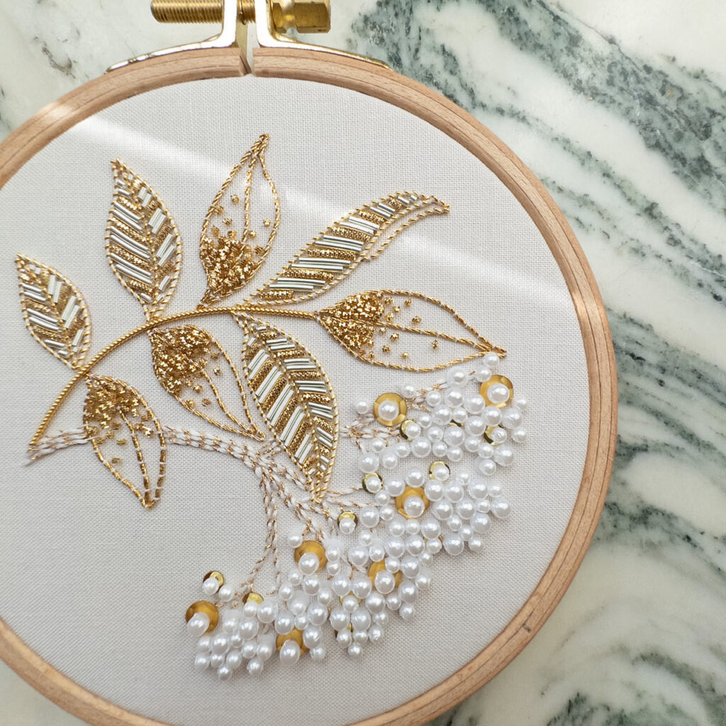 Goldstickerei und Perlenstickerei lernen